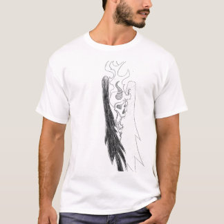 Schädel und Flügel T-Shirt