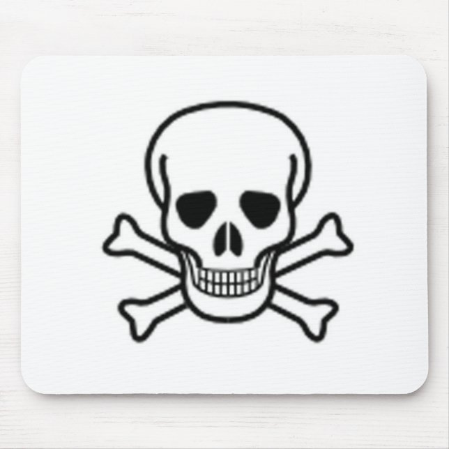 Schädel und gekreuzte Knochen Mousepad (Vorne)