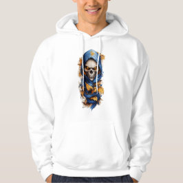 Schädel und Herbst verlassen Tattoo-Style Hoodie