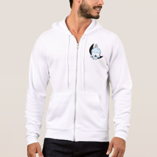 Schädel- und Kerzendesign im Mondlicht   Horror-Ku Hoodie