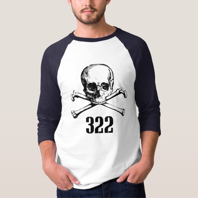 Schädel und Knochen 322 T-Shirt (Vorderseite)