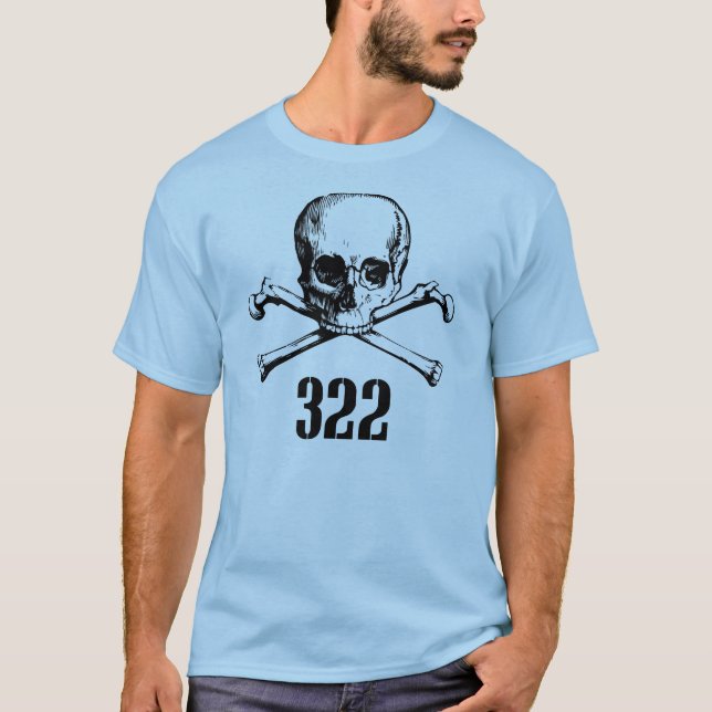 Schädel und Knochen 322 T-Shirt (Vorderseite)