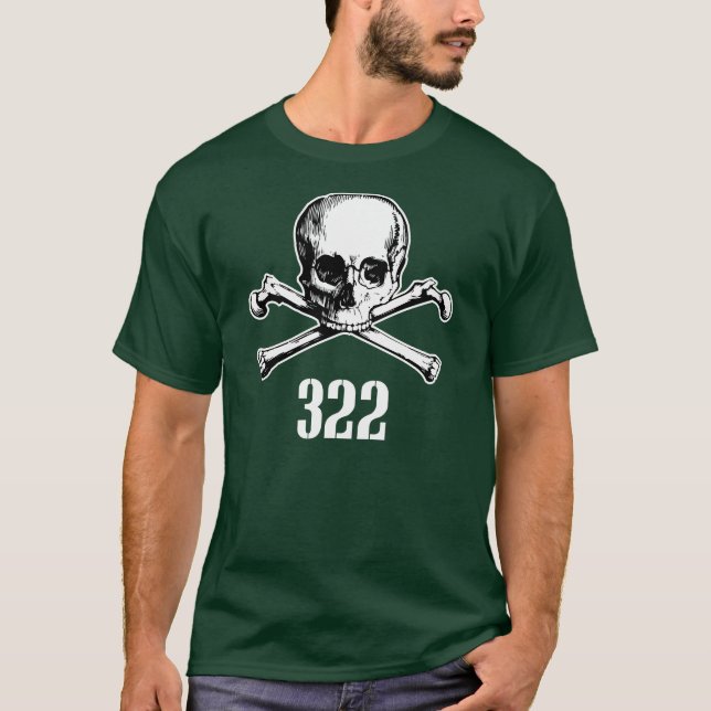 Schädel und Knochen 322 T-Shirt (Vorderseite)