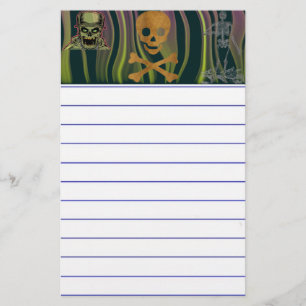 Schädel und Knochen Briefpapier