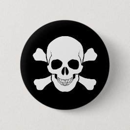 SCHÄDEL UND KNOCHEN-BUTTON BUTTON