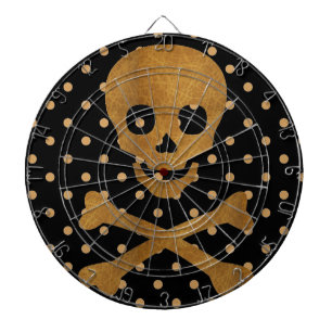 Schädel und Knochen Dartscheibe