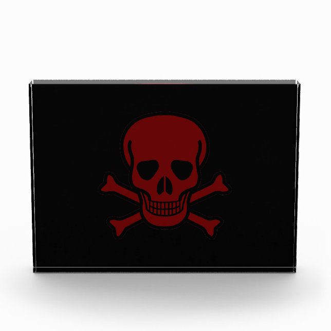 Schädel und Knochen Fotoblock (Vorderseite)