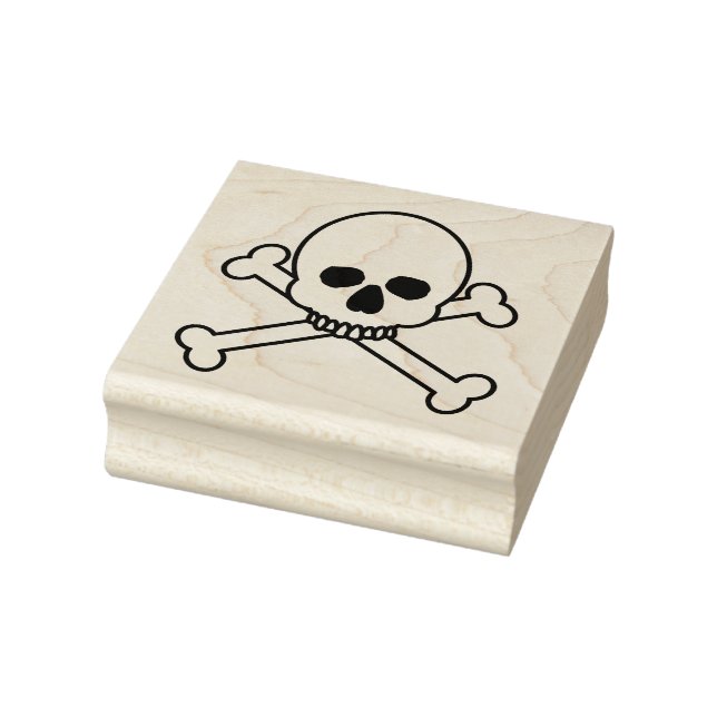 Schädel und Knochen Gummistempel (Stempel)