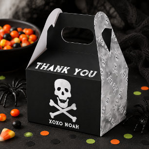 Schädel und Knochen Halloween Geburtstagsgeschenkb Geschenkschachtel