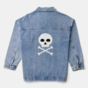 Schädel und Knochen Jeansjacke