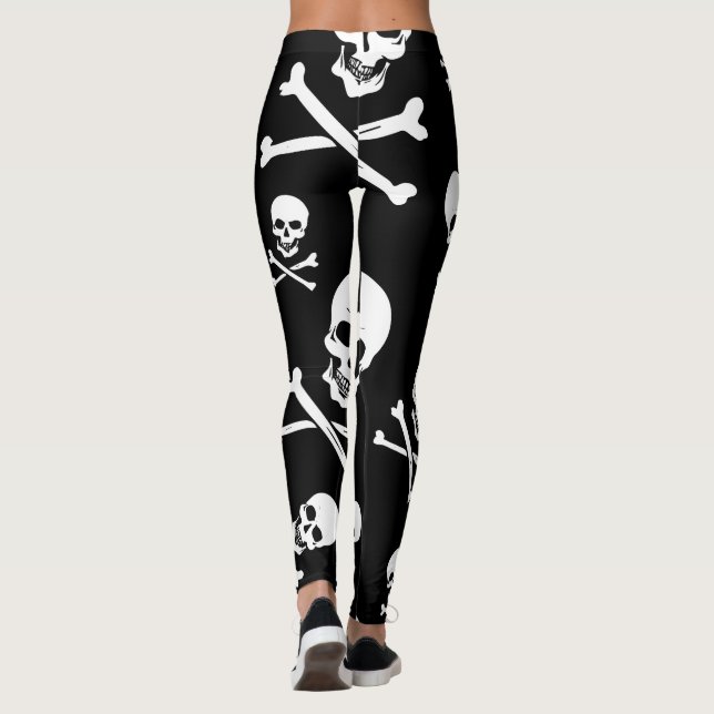 Schädel und Knochen-Leggings Leggings (Rückseite)