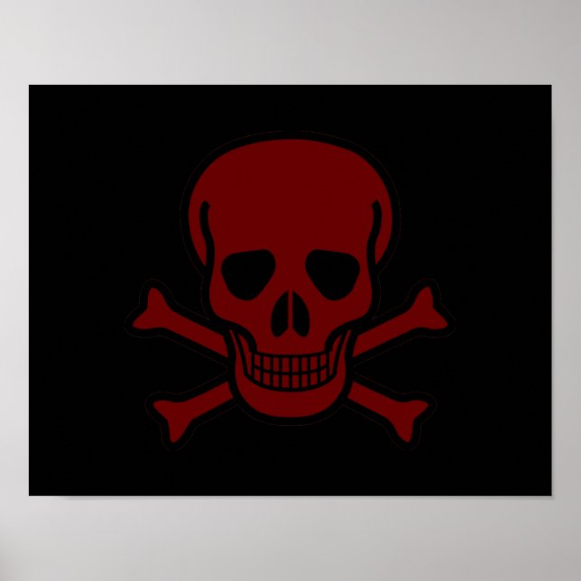 Schädel und Knochen Poster (Vorne)