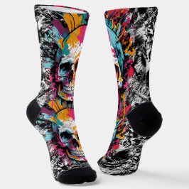 Schädel- und Knochensocken - Schädelsocken Socken