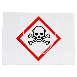 Schädel- und Krebsobensymbol Große Geschenktüte