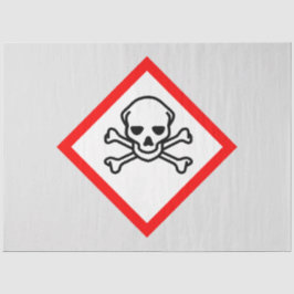 Schädel- und Krebsobensymbol Seidenpapier