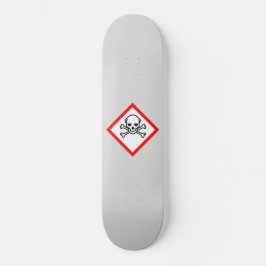 Schädel- und Krebsobensymbol Skateboard
