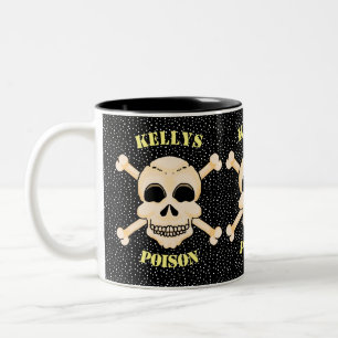 Schädel- und Krebsohlen-Tasse Zweifarbige Tasse