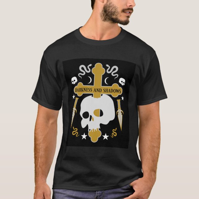 Schädel und Kreuz T-Shirt (Vorderseite)