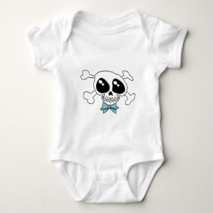 Schädel und Kreuzknochen Baby Strampler