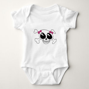 Schädel und Kreuzknochen Baby Strampler