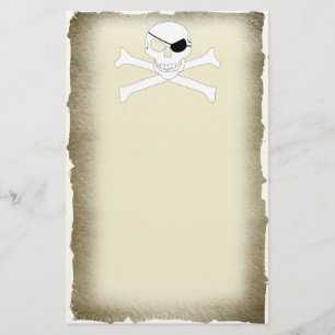 Schädel und Kreuzknochen Briefpapier