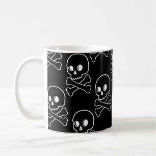 Schädel und Kreuzknochen Kaffeetasse