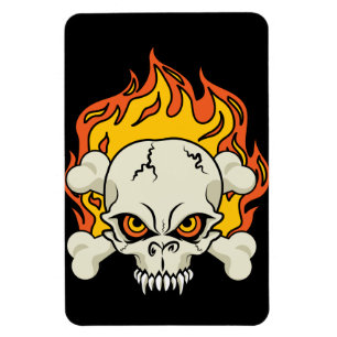 Schädel und Kreuzknochen Magnet