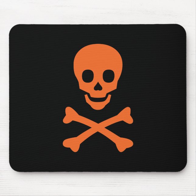 Schädel und Kreuzknochen Mousepad (Vorne)