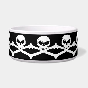 Schädel und Kreuzknochen - Piratenflagge Napf