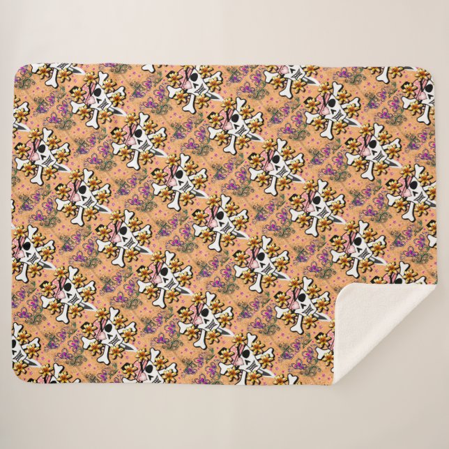 Schädel und Kreuzknochen Sherpadecke (Vorderseite (Horizontal))