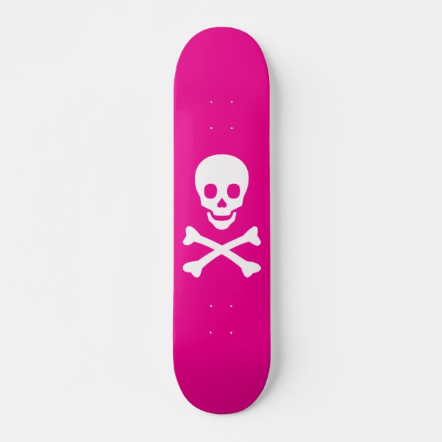 Schädel und Kreuzknochen Skateboard (Vorne)