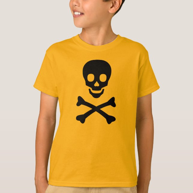 Schädel und Kreuzknochen T-Shirt (Vorderseite)