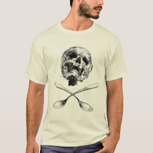 Schädel und Löffel T-Shirt