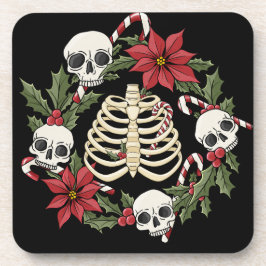 Schädel und Ribcage Getränkeuntersetzer