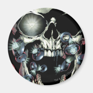 Schädel und Ringe - Farbe Magnet