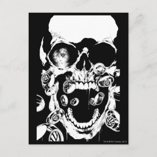 Schädel und Ringe Postkarte