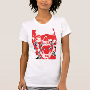 Schädel und Ringe - rot T-Shirt