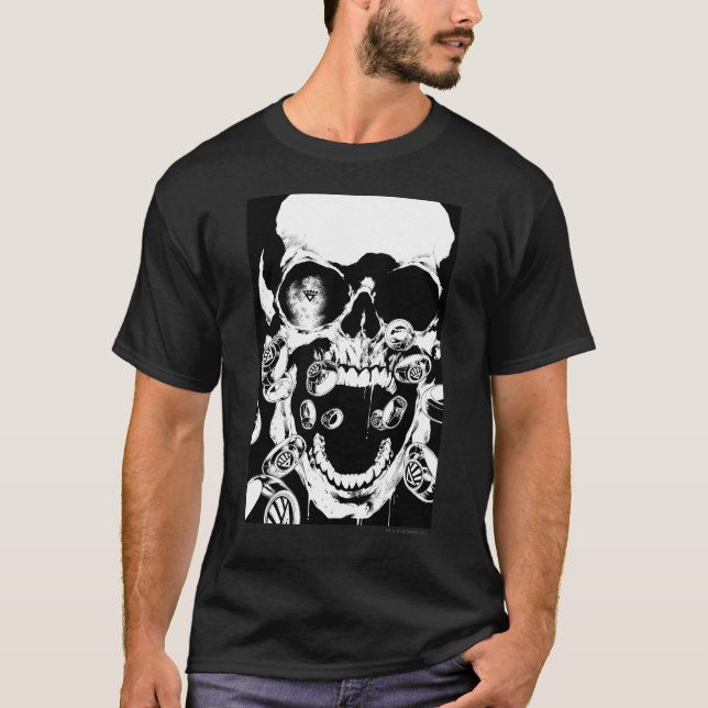 Schädel und Ringe T-Shirt (Vorderseite)