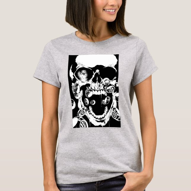Schädel und Ringe T-Shirt (Vorderseite)