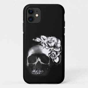 Schädel und Rosen iPhone 11 Hülle