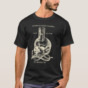 Schädel und Schlange mit Hourglass-Shirt T-Shirt