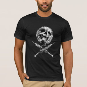 Schädel und Spritzen T-Shirt