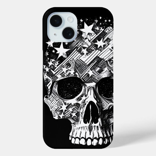 Schädel und Steine IV Case-Mate iPhone Hülle (Rückseite)