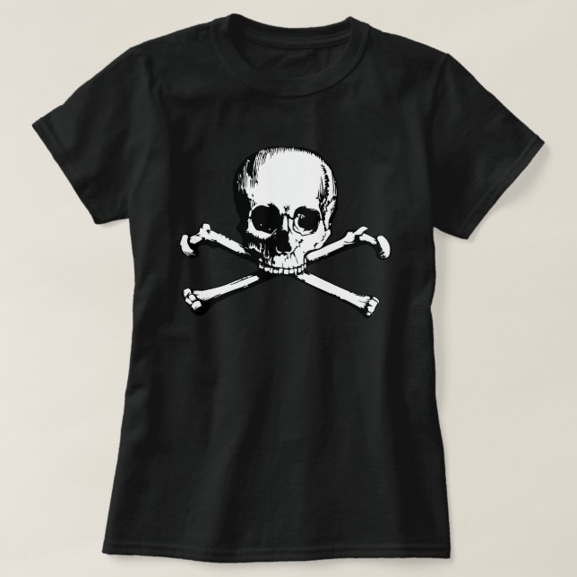 Schädel und T - Shirt (Design vorne)