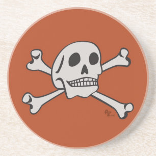 Schädel-Untersetzer Sandstein Untersetzer