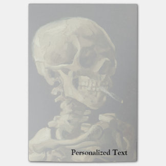 Schädel Van Gogh | mit brennender Zigarette | 1886 Post-it Klebezettel