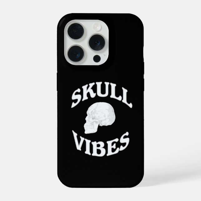 Schädel-Vibes iPhone Hülle (Rückseite)
