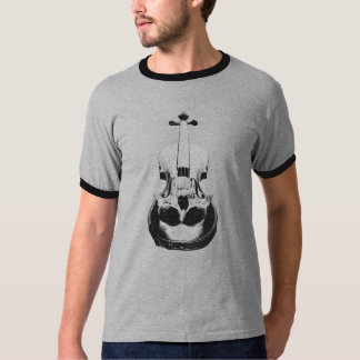 Schädel-Violine T-Shirt
