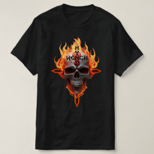 Schädel von Heavy Metal Rock and Roll Music Band T-Shirt