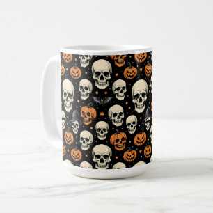 Schädel zu Halloween Kaffeetasse